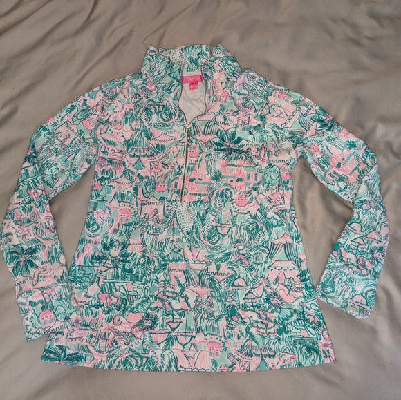 Lilly Pulitzer Tops - Lilly Pulitzer Popover Zipper Jacket
